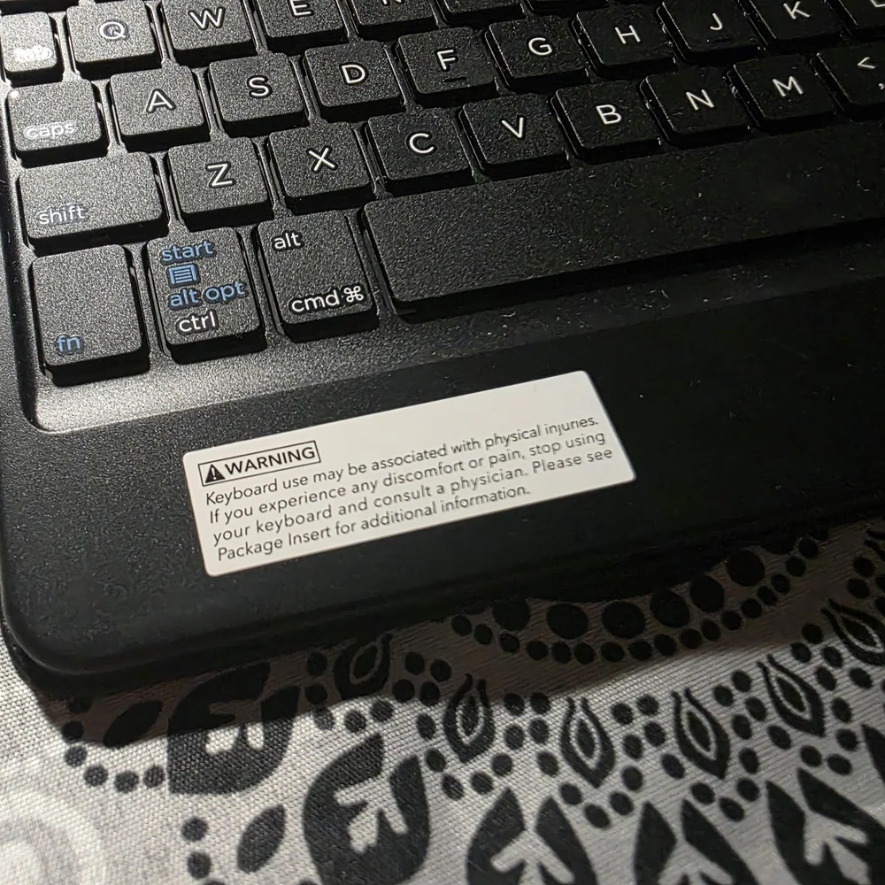 Black Tablet Keyboard Case